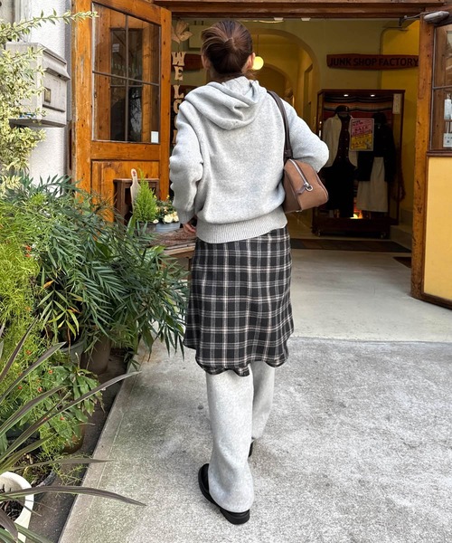 CANAL JEAN（キャナルジーン）の「El mar　パーカーニットセットアップ（セットアップ・レディース・ヘザーグレー/チャコールグレー・ONE SIZE）」の15枚目の写真