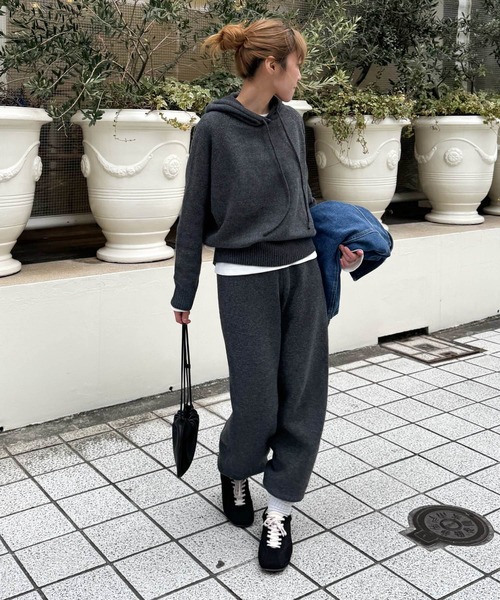 CANAL JEAN（キャナルジーン）の「El mar　パーカーニットセットアップ（セットアップ・レディース・ヘザーグレー/チャコールグレー・ONE SIZE）」の19枚目の写真