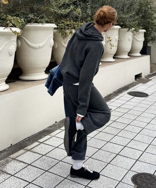 CANAL JEAN（キャナルジーン）の「El mar　パーカーニットセットアップ（セットアップ・レディース・ヘザーグレー/チャコールグレー・ONE SIZE）」の20枚目の写真