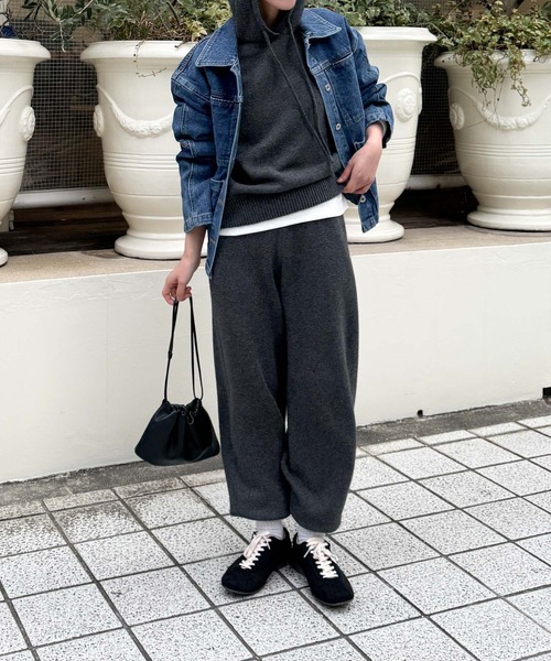 CANAL JEAN（キャナルジーン）の「El mar　パーカーニットセットアップ（セットアップ・レディース・ヘザーグレー/チャコールグレー・ONE SIZE）」の22枚目の写真