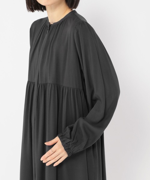 セール】レーヨンギャザー裾フリルワンピース（ワンピース）｜studio