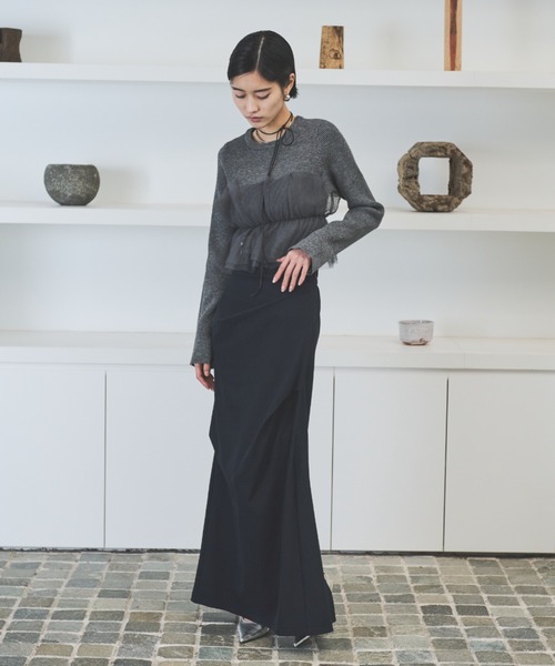 セール】ドレープロングスカート/セットアップ可能（スカート）｜AIC