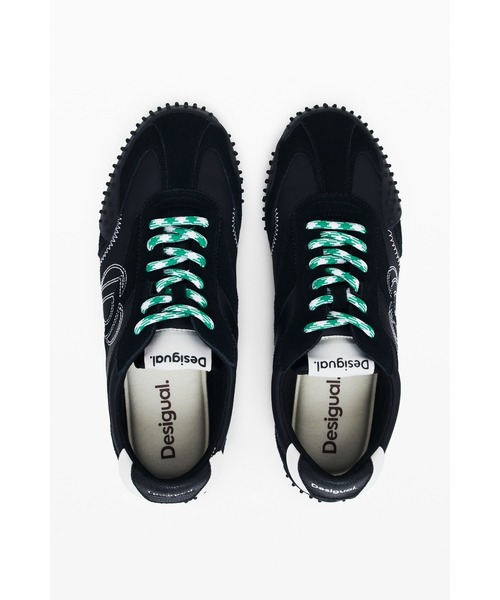 Desigual(デシグアル)の「バレリーナスタイル グランジスニーカー ブラック(スニーカー・レディース・ブラック・36/37/38/39/40/41)」の1枚目の写真