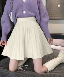 ニットプリーツスカート