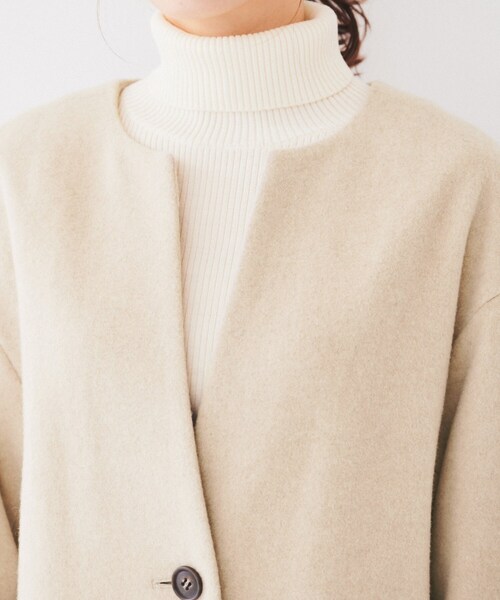 UNTITLED（アンタイトル）の「◇ドロップショルダーコート（ノーカラー