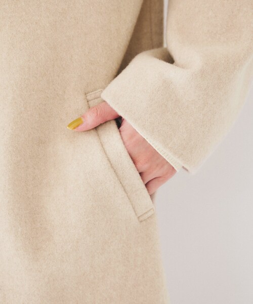 セール】ドロップショルダーコート（ノーカラーコート）｜UNTITLED