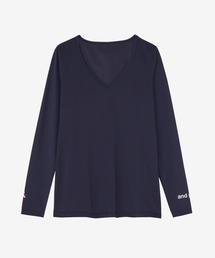 and per se（アンパスィ）の「Vネックインナーシャツ（レディース）（その他アンダーウェア/インナー）」