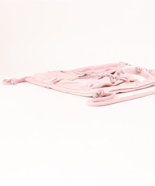 nemne store(ネンネストア)の「【Seoup / 肩紐調節可能】エンジェルリボンナップザック(バックパック/リュック・レディース・ホワイト系/ピンク系/グリーン系・フリー)」の5枚目の写真