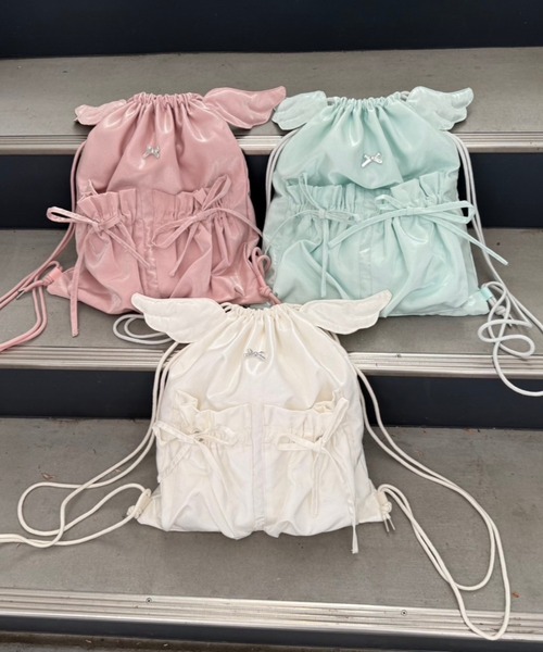 Seoup / 肩紐調節可能】エンジェルリボンナップザック（バックパック