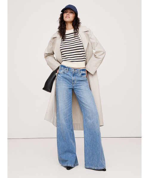 Banana Republic(バナナリパブリック)の「ライトウェイト カシミヤ ショートスリーブ セーター(ニット/セーター・レディース・ホワイト×ネイビー/グリーン/ピンク/ブルー/アイボリー/ネイビー・XS/L/M/S)」の16枚目の写真