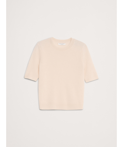 Banana Republic(バナナリパブリック)の「ライトウェイト カシミヤ ショートスリーブ セーター(ニット/セーター・レディース・ホワイト×ネイビー/グリーン/ピンク/ブルー/アイボリー/ネイビー・XS/L/M/S)」の17枚目の写真