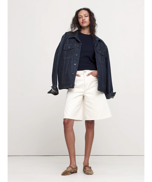Banana Republic(バナナリパブリック)の「ライトウェイト カシミヤ ショートスリーブ セーター(ニット/セーター・レディース・ホワイト×ネイビー/グリーン/ピンク/ブルー/アイボリー/ネイビー・XS/L/M/S)」の18枚目の写真