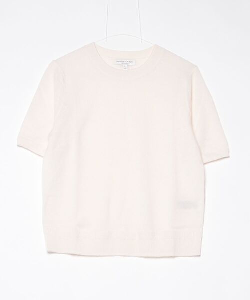 Banana Republic(バナナリパブリック)の「ライトウェイト カシミヤ ショートスリーブ セーター(ニット/セーター・レディース・ホワイト×ネイビー/グリーン/ピンク/ブルー/アイボリー/ネイビー・XS/L/M/S)」の9枚目の写真