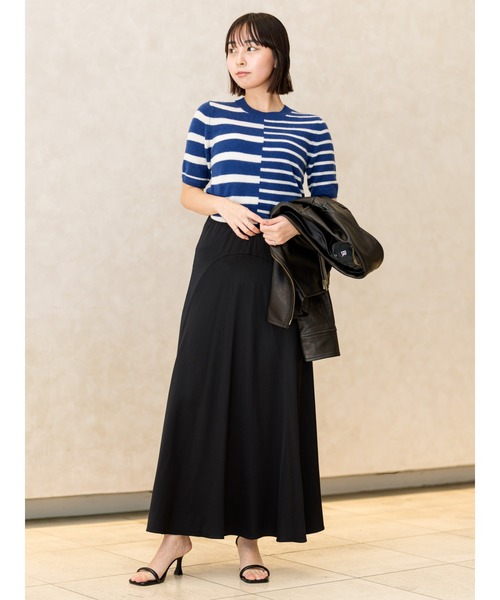 Banana Republic(バナナリパブリック)の「ライトウェイト カシミヤ ショートスリーブ セーター(ニット/セーター・レディース・ホワイト×ネイビー/グリーン/ピンク/ブルー/アイボリー/ネイビー・XS/L/M/S)」の11枚目の写真