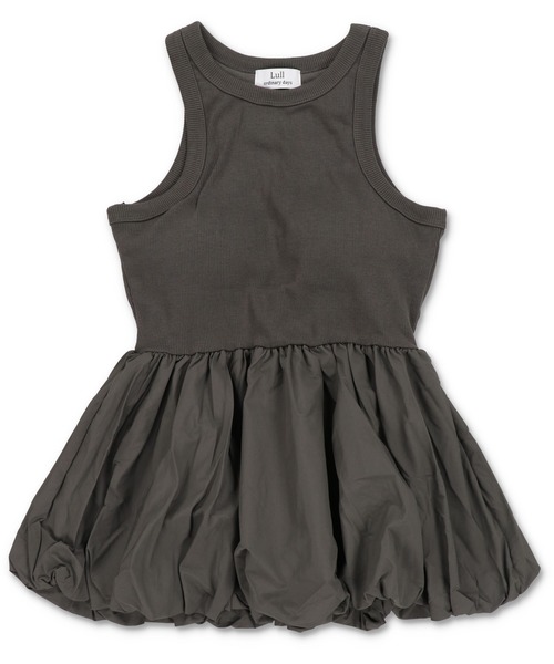 Lull（ルル）の「【Lull / ルル】ボリュームペプラムカップ付きタンクトップ（タンクトップ・レディース・オフホワイト/ブラック/チャコール・ONESIZE）」の6枚目の写真