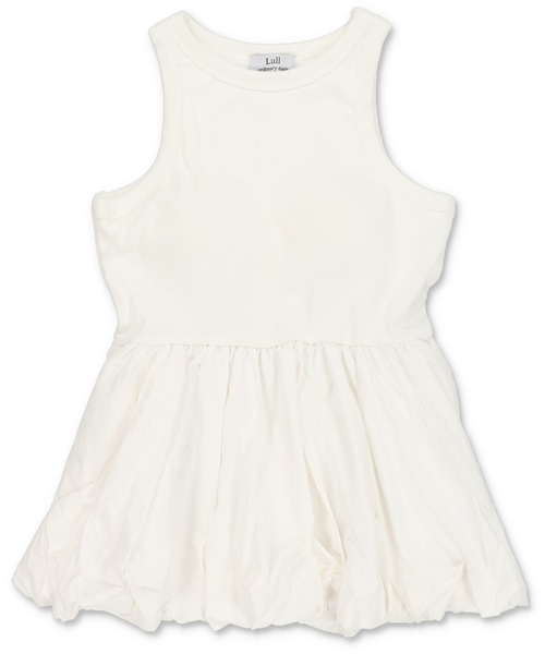 Lull（ルル）の「【Lull / ルル】ボリュームペプラムカップ付きタンクトップ（タンクトップ・レディース・オフホワイト/ブラック/チャコール・ONESIZE）」の4枚目の写真