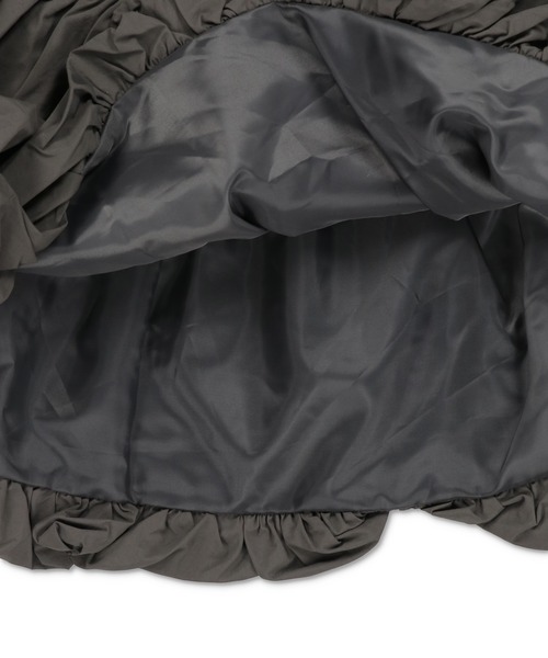 Lull（ルル）の「【Lull / ルル】ボリュームペプラムカップ付きタンクトップ（タンクトップ・レディース・オフホワイト/ブラック/チャコール・ONESIZE）」の8枚目の写真