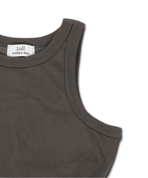 Lull（ルル）の「【Lull / ルル】ボリュームペプラムカップ付きタンクトップ（タンクトップ・レディース・オフホワイト/ブラック/チャコール・ONESIZE）」の9枚目の写真