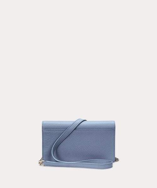 【シンプルデザイン♪】ラルフローレン チェーンウォレット セール】ペブルド レザー チェーン ウォレット（財布）｜POLO