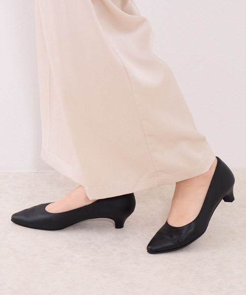 HIMIKO(ヒミコ)の「【Made in Japan】【HIMIKO】【撥水】【快適ウォークパンプス】ソフトポインテッドトゥパンプス/605004(パンプス・レディース・ブラック/ラベンダー/アイボリー/ブルー/グレー・21.5cm/22.0cm/22.5cm/23.0cm/23.5cm/24.0cm/24.5cm/25.0cm/25.5cm)」の1枚目の写真