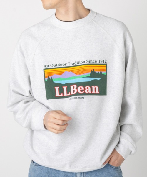 L.L.Bean(エルエルビーン)の「【JAPAN EDITION】ポーテージ・クルーネック・スウェット(スウェット・メンズ・ライトグレー/モスグリーン/アイボリー/ブラック系・SMALL/MEDIUM/LARGE/X-LARGE)」の10枚目の写真