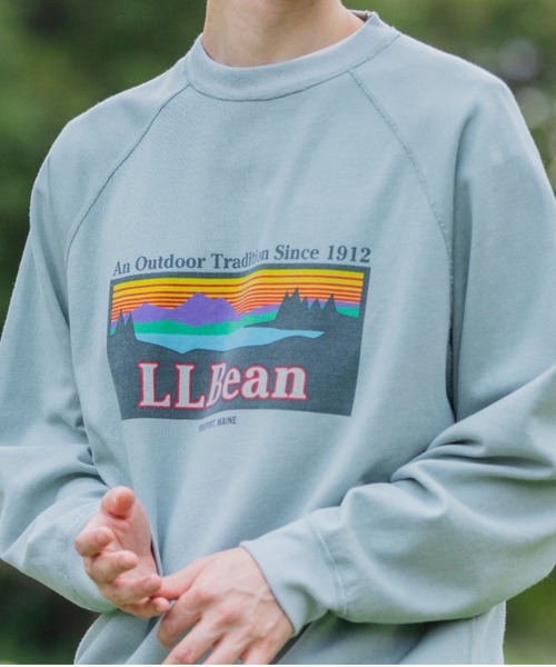 L.L.Bean(エルエルビーン)の「【JAPAN EDITION】ポーテージ・クルーネック・スウェット(スウェット・メンズ・ライトグレー/モスグリーン/アイボリー/ブラック系・SMALL/MEDIUM/LARGE/X-LARGE)」の9枚目の写真
