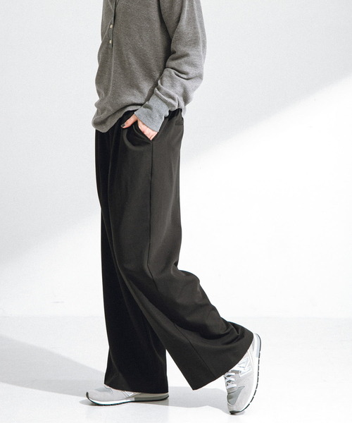 URBAN RESEARCH Sonny Label（アーバンリサーチサニーレーベル）の「タックワイドイージーパンツ（その他パンツ・レディース・ブラック/グレー・36/38）」の19枚目の写真