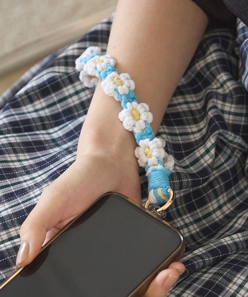フラワー スマホ ハンドストラップ MONO-MART LADY'S│MONO-MART