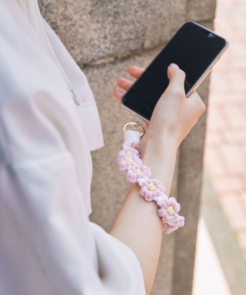 フラワー スマホ ハンドストラップ MONO-MART LADY'S│MONO-MART