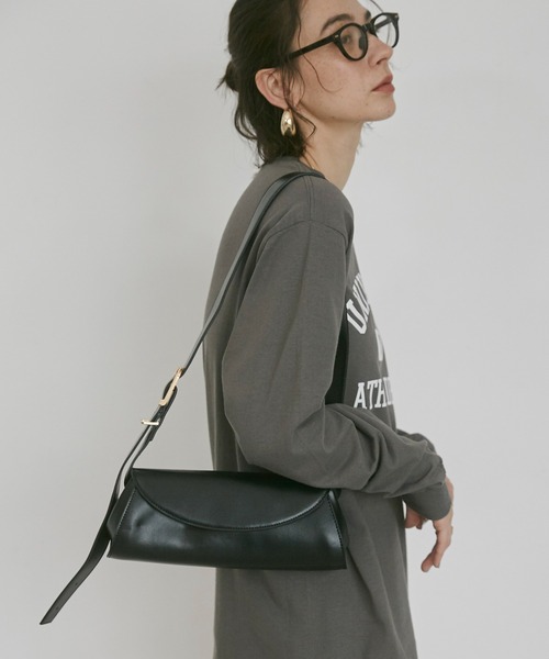 ANGIE（アンジー）の「ロールショルダーBAG（ショルダーバッグ・レディース・ブラウン/ブラック/ワインレッド/ダークブラウン/オフホワイト・FREE）」の12枚目の写真