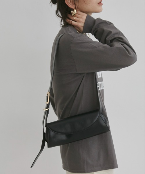 ANGIE（アンジー）の「ロールショルダーBAG（ショルダーバッグ・レディース・ブラウン/ブラック/ワインレッド/ダークブラウン/オフホワイト・FREE）」の13枚目の写真