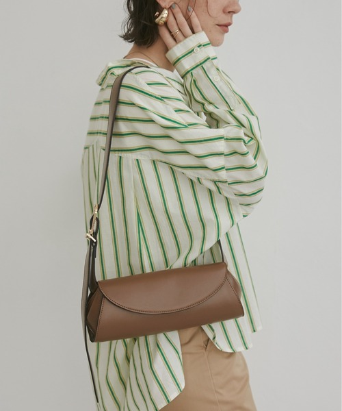 ANGIE（アンジー）の「ロールショルダーBAG（ショルダーバッグ・レディース・ブラウン/ブラック/ワインレッド/ダークブラウン/オフホワイト・FREE）」の15枚目の写真