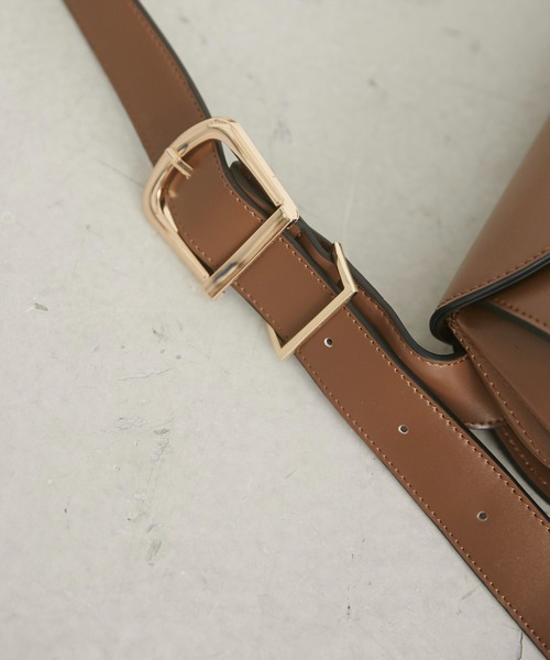 ANGIE（アンジー）の「ロールショルダーBAG（ショルダーバッグ・レディース・ブラウン/ブラック/ワインレッド/ダークブラウン/オフホワイト・FREE）」の7枚目の写真