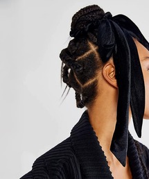 Lace Ladies（レースレディース）の「ベロア調 ロング リボン シュシュ ヘアゴム（シュシュ）」