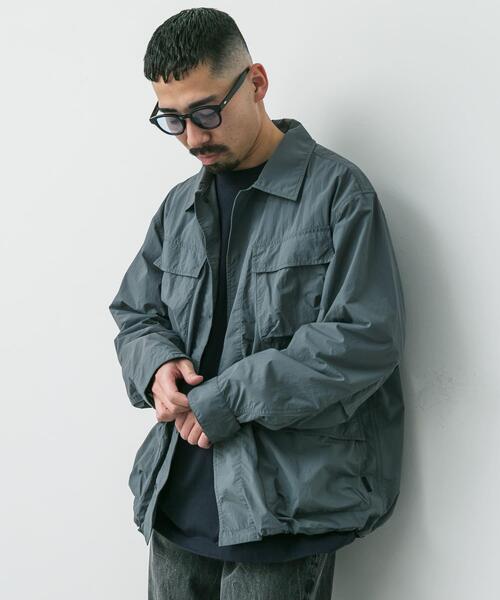 Snow Peak(スノーピーク)の「『別注』Snow Peak Apparel×DOORS Nylon Tussah Blouson(ブルゾン・メンズ・アイボリー/ブラック/オリーブ/グレー・MEDIUM/LARGE/X-LARGE)」の16枚目の写真