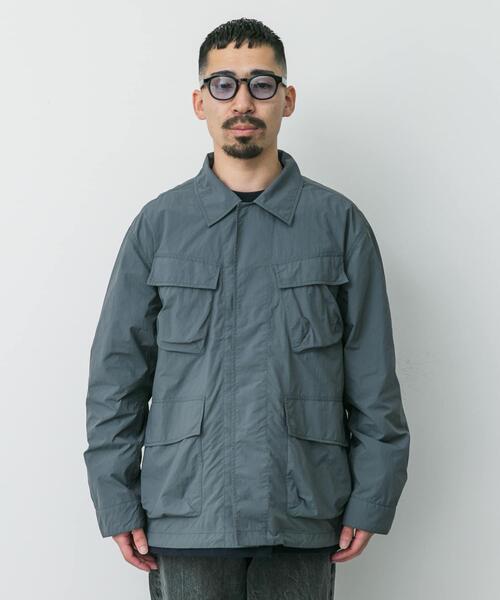 Snow Peak(スノーピーク)の「『別注』Snow Peak Apparel×DOORS Nylon Tussah Blouson(ブルゾン・メンズ・アイボリー/ブラック/オリーブ/グレー・MEDIUM/LARGE/X-LARGE)」の19枚目の写真