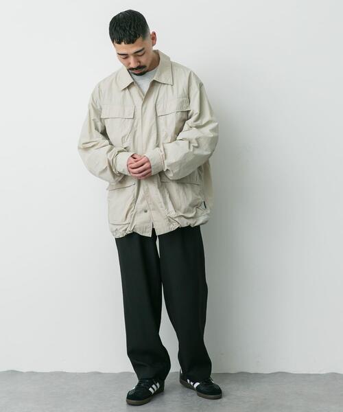 Snow Peak(スノーピーク)の「『別注』Snow Peak Apparel×DOORS Nylon Tussah Blouson(ブルゾン・メンズ・アイボリー/ブラック/オリーブ/グレー・MEDIUM/LARGE/X-LARGE)」の8枚目の写真
