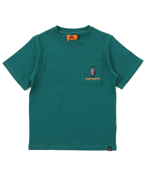 KRIFF MAYER Kid's Collection（クリフメイヤーキッズコレクション）の「ナノカノコポケT(モンスター)（Tシャツ/カットソー・キッズ・グレイッシュベージュ/グリーン/ピンク/ブラック・160/170/120/130/140/150）」の3枚目の写真