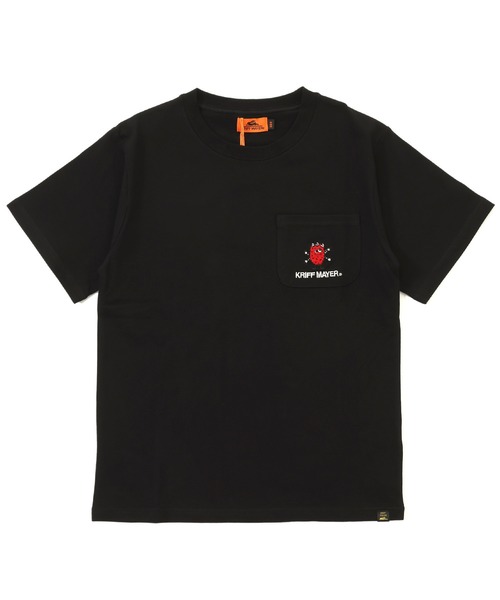 KRIFF MAYER Kid's Collection（クリフメイヤーキッズコレクション）の「ナノカノコポケT(モンスター)（Tシャツ/カットソー・キッズ・グレイッシュベージュ/グリーン/ピンク/ブラック・160/170/120/130/140/150）」の2枚目の写真