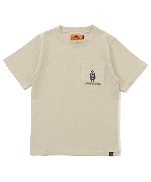 KRIFF MAYER Kid's Collection（クリフメイヤーキッズコレクション）の「ナノカノコポケT(モンスター)（Tシャツ/カットソー・キッズ・グレイッシュベージュ/グリーン/ピンク/ブラック・160/170/120/130/140/150）」の10枚目の写真
