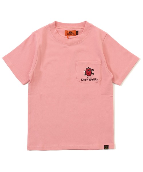 KRIFF MAYER Kid's Collection（クリフメイヤーキッズコレクション）の「ナノカノコポケT(モンスター)（Tシャツ/カットソー・キッズ・グレイッシュベージュ/グリーン/ピンク/ブラック・160/170/120/130/140/150）」の11枚目の写真