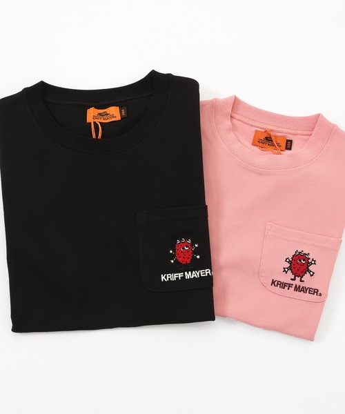 KRIFF MAYER Kid's Collection（クリフメイヤーキッズコレクション）の「ナノカノコポケT(モンスター)（Tシャツ/カットソー・キッズ・グレイッシュベージュ/グリーン/ピンク/ブラック・160/170/120/130/140/150）」の14枚目の写真