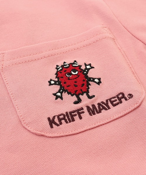 KRIFF MAYER Kid's Collection（クリフメイヤーキッズコレクション）の「ナノカノコポケT(モンスター)（Tシャツ/カットソー・キッズ・グレイッシュベージュ/グリーン/ピンク/ブラック・160/170/120/130/140/150）」の13枚目の写真