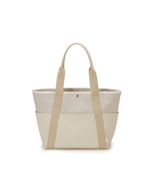 Breath TOPKAPI（ブレストプカピ）の「【Breath TOPKAPI】【TOPKAPI × 藤本美貴さんコラボ】スコッチグレイン 10ポケット トートバッグ L/マザーズバッグ/撥水（トートバッグ・レディース・サンドグレー/ネイビー/ブラック/ベージュ系その他5・FREE）」の3枚目の写真