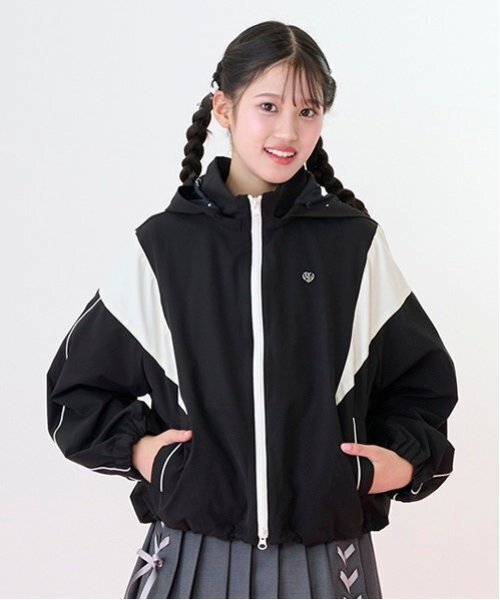 セール】【撥水】切り替えトラックジャケット（ブルゾン）｜mezzo