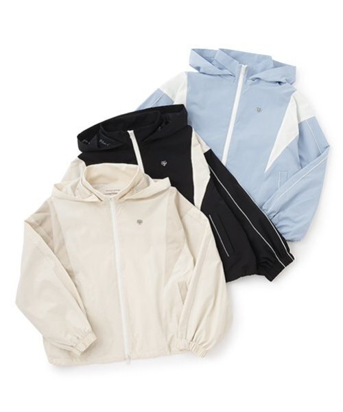 セール】【撥水】切り替えトラックジャケット（ブルゾン）｜mezzo