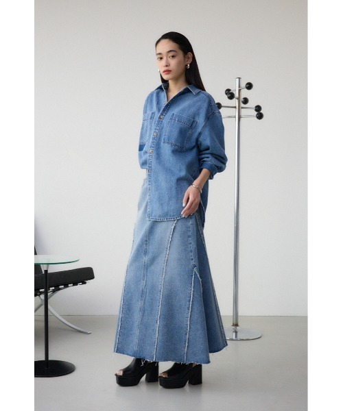 AZUL by moussy（アズールバイマウジー）の「ウエスタンバックルブーティーサンダル（サンダル・レディース・ブラック/アイボリー・LARGE/MEDIUM/SMALL）」の14枚目の写真