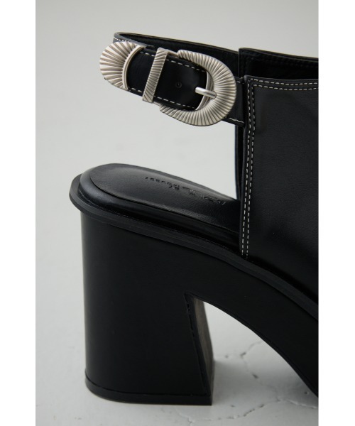 AZUL by moussy（アズールバイマウジー）の「ウエスタンバックルブーティーサンダル（サンダル・レディース・ブラック/アイボリー・LARGE/MEDIUM/SMALL）」の18枚目の写真