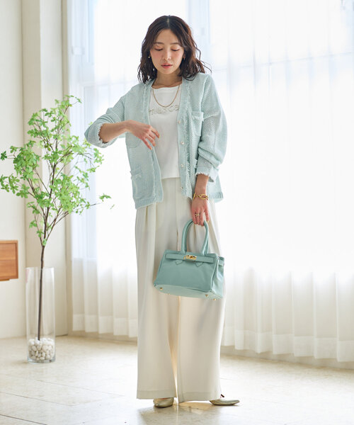 La boutique BonBon（ラブティックボンボン）の「【オウレンティ】ストラップ付キーベルトハンドバッグ（ハンドバッグ・レディース・ピンク/ミント・FREE）」の7枚目の写真