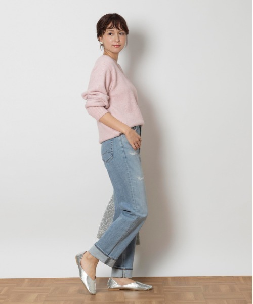 SOMETHING(サムシング)の「SOMETHING(サムシング)【レディース】「ELSA」ストレート(デニムパンツ・レディース・ライトインディゴブルー・XS/M/L/S)」の8枚目の写真